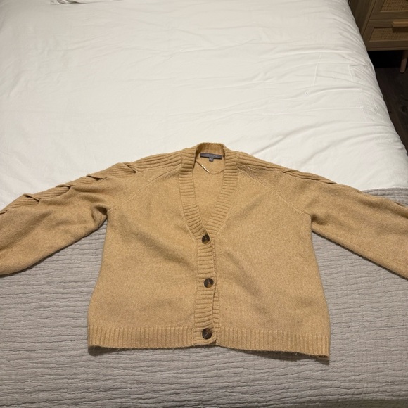 Cobble Lane: Tan Women's Sweater - Picture 1 of 5